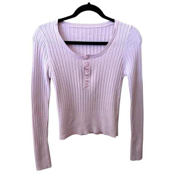 Sweaters - Soft Ribbed Scoop Neck Sweater - Size Small
